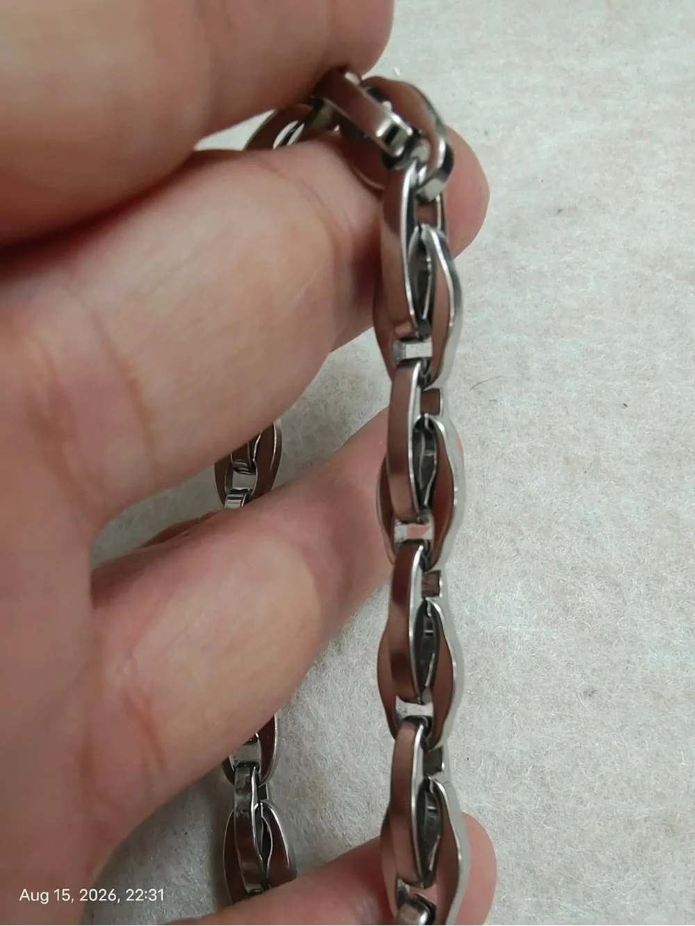 NWOT Nordstrom Rack Men's Stainless Steel Chain Bracelet
